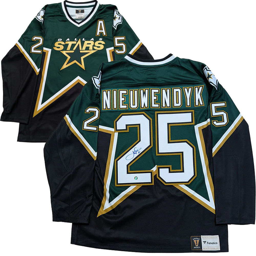 Joe Nieuwendyk Autographed Dallas Stars Heritage Jersey