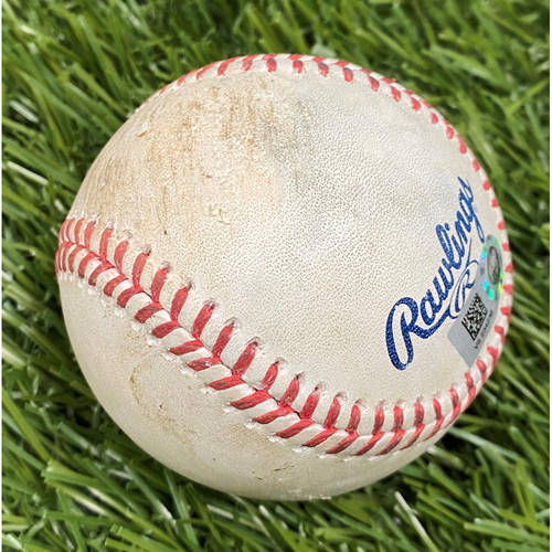 Max Scherzer Strikeout Baseball from 2021 Opening Day - 4/6/2021 vs. ATL