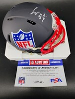 NFL - Eagles Cooper Dejean Signed Blue Shield Mini Helmet