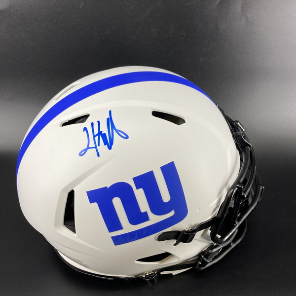 NFL - Giants Jalin Hyatt Signed Lunar Eclipse Authentic Speed Helmet