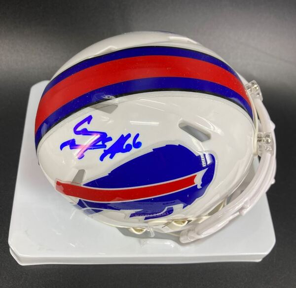NFL - Bills Connor McGovern Signed Mini Helmet