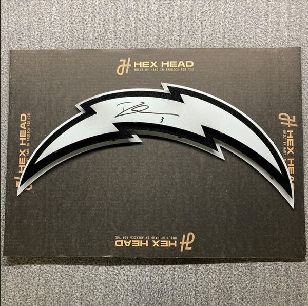 NFL - Chargers Derwin James Signed Large Hex Head