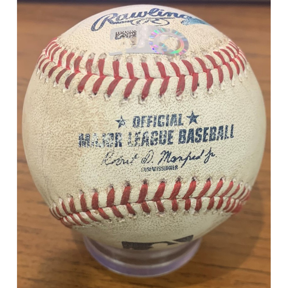 Trevor Story Game Used Ball Hit by Pitch from Baltimore Orioles at Boston Red Sox May 27, 2022