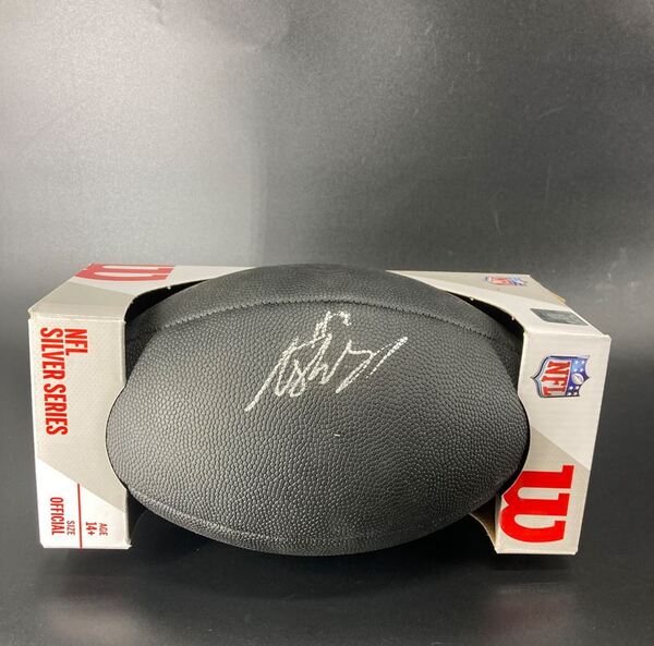 NFL - Raiders Ashton Jeanty Signed Black Composite Silver Series Football