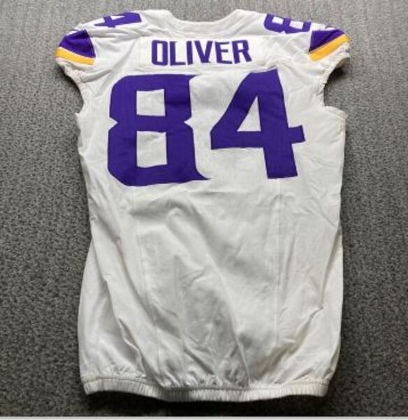 London Games - Vikings Josh Oliver Game Worn Jersey (10/05/2025) Size 44...