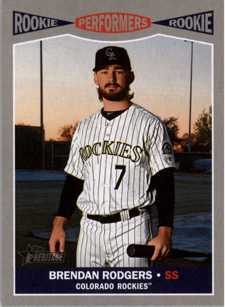 2019 Topps Heritage Rookie Performers #RP8 Brendan Rodgers
