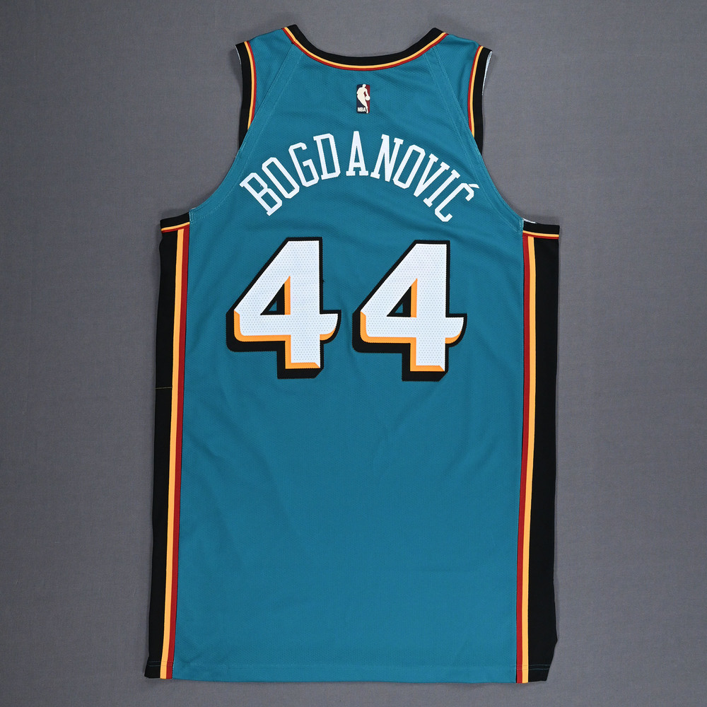 Bojan Bogdanovic Detroit Pistons GameWorn Classic Edition Jersey