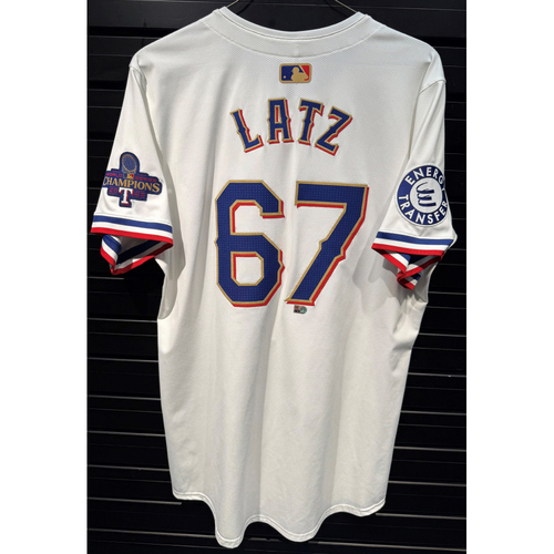 Jacob Latz #67 Texas Rangers Game-Used 2024 Gold Collection