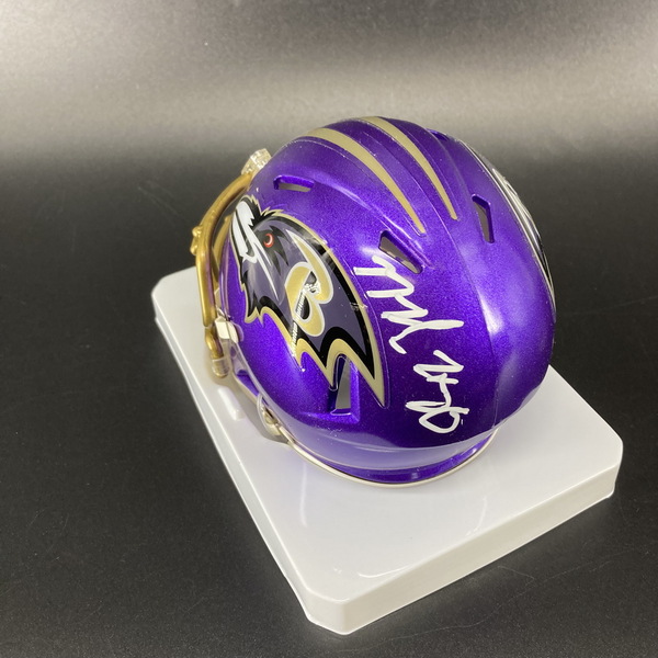 NFL - Ravens Marlon Humphry Signed Flash Mini Helmet