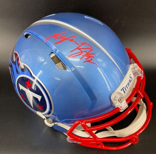 NFL - Titans Treylon Burks signed Flash Helmet