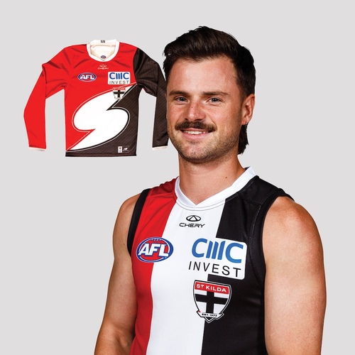 Photo of Jack Sinclair #35 - 2026 Player Retro S Guernsey Long Sleeve * Signed 