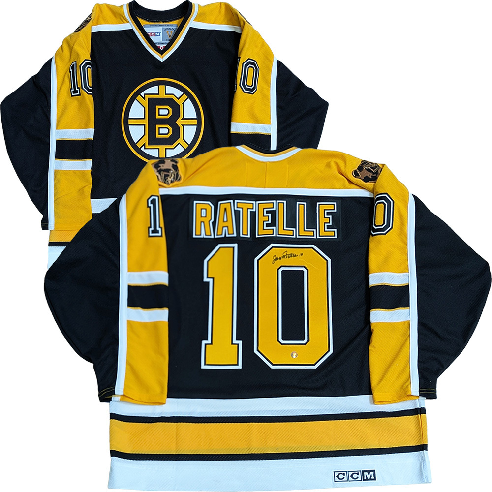 Jean Ratelle Autographed Boston Bruins CCM Jersey