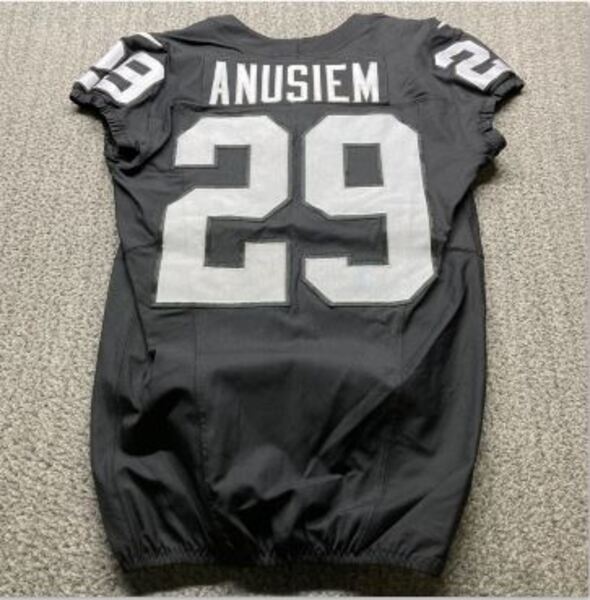 STS - Raiders Chigozie Anusiem Game Worn Jersey (2025 Season) Size 42 (W...