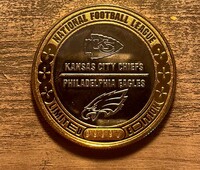 Super Bowl LIX Game Used Flip Coin - 2.9.25 Eagles vs Chiefs