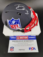 NFL - Giants Tyrone Tracy Jr. Signed Blue Shield Mini Helmet