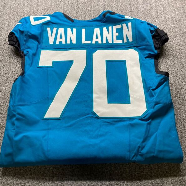London Games - Jaguars Cole Van Lanen Game Worn Jersey (10/19/2025) Size...
