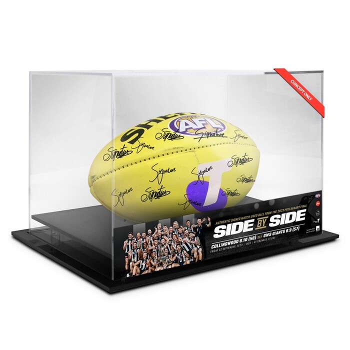 Photo of 2023 AFL Preliminary Final Team Signed Match Used Ball