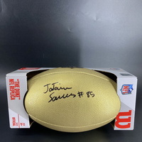 NFL - Panthers Ja'Tavion Sanders Signed Gold Composite Football
