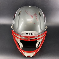Red Cross - Falcons Bijan Robinson signed authentic flash helmet