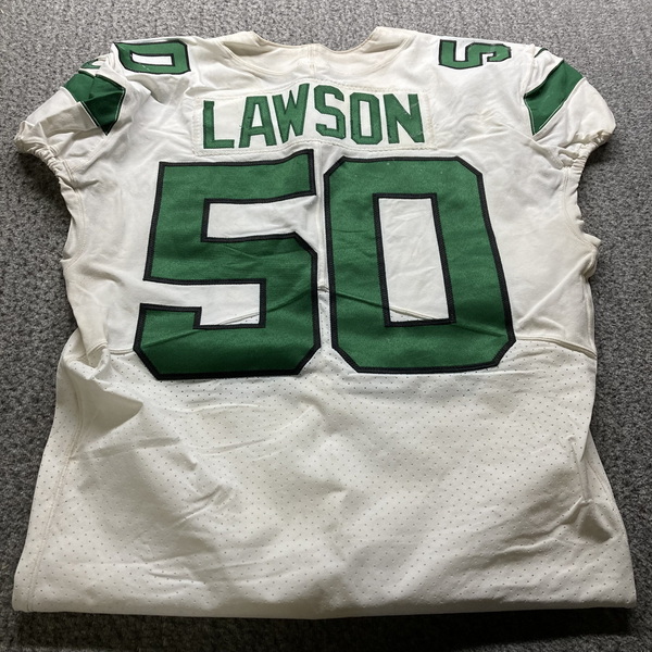 London Games - Jets Shaq Lawson Game Used Jersey (10/10/21) Size 44