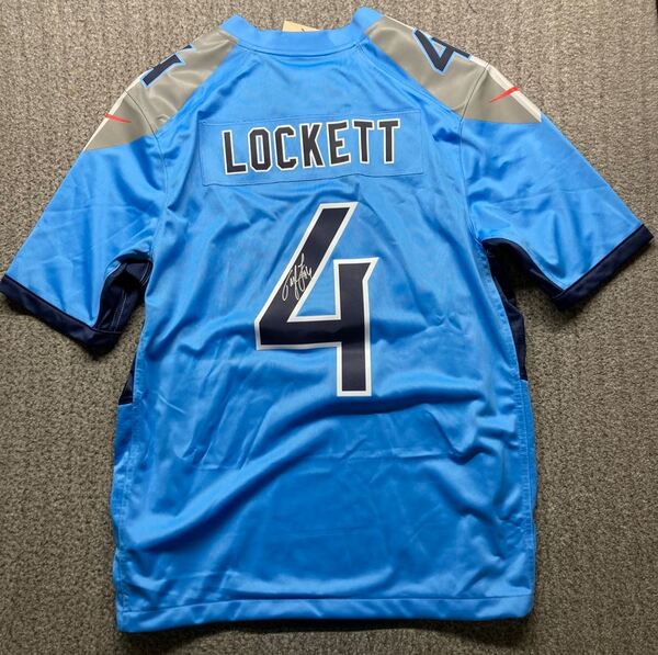 Titans - Tyler Lockett Signed Replica Jersey Size Large - Unauthenticated