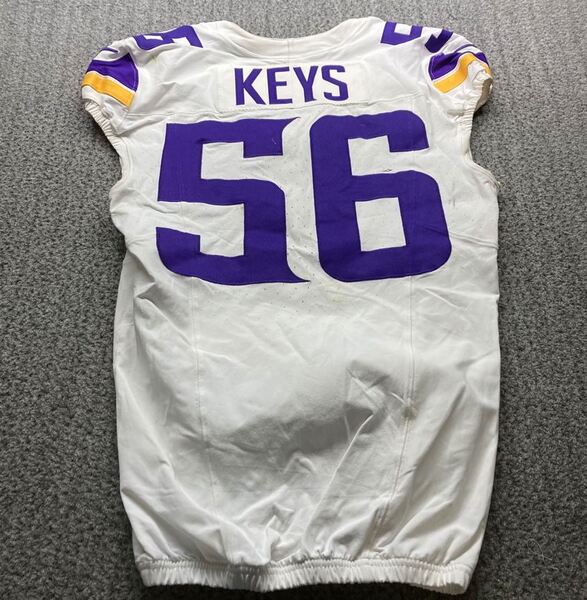 Dublin Games - Vikings Austin Keys Game Worn Jersey (9/28/2025) Size 42 ...