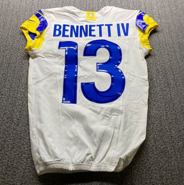 London Games - Rams Stetson Bennett IV Game Worn Jersey (10/19/2025) Siz...