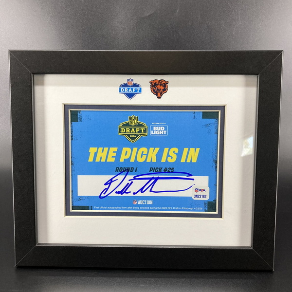 Dillon Thieneman Autographed Commemorative Draft Card - First NFL Auctio...