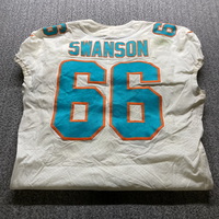 NFL - Dolphins Travis Swanson Game Used Jersey 2018 Season Size 46