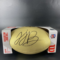 NFL - Commanders Javontae Jean-Baptiste Signed Gold Composite Football