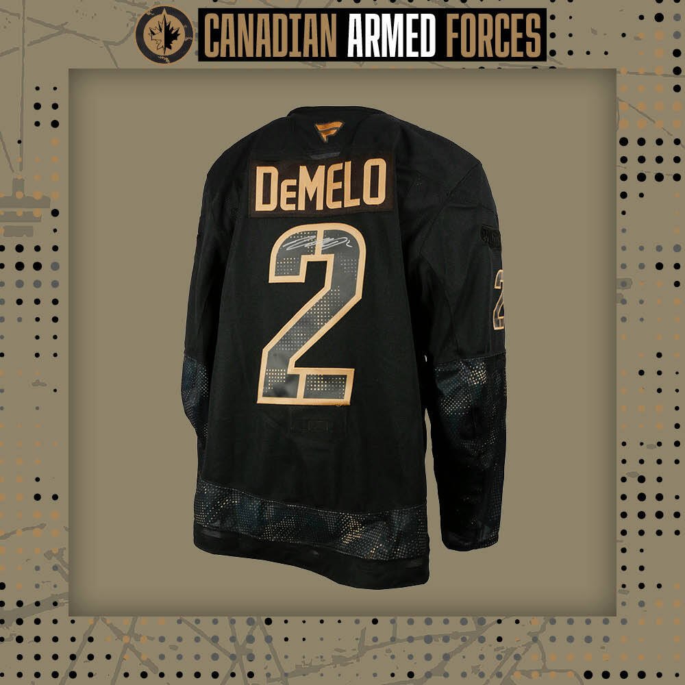 Dylan DeMelo #2 Team Issued Limited Edition Autographed Canadian Armed Forces Jersey