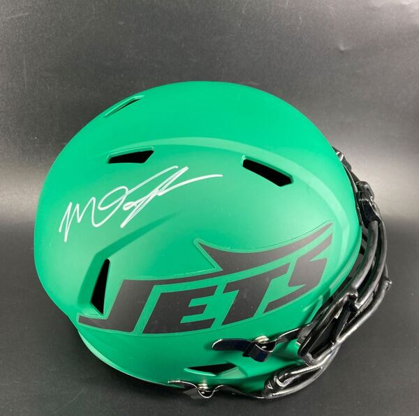 NFL - Jets Mason Taylor Signed Rave Replica Speed Helmet