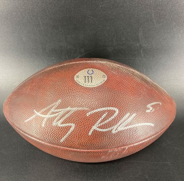 International Games - Colts Anthony Richardson Signed Berlin Game Used F...