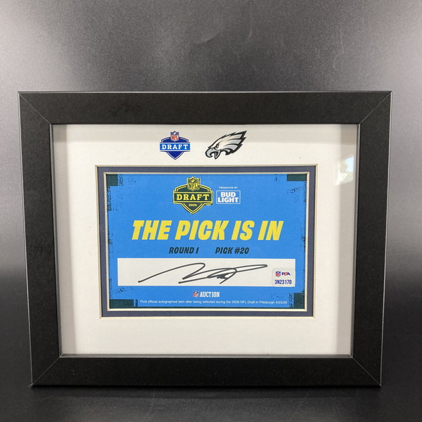 Makai Lemon Autographed Commemorative Draft Card - First NFL Auction Off...