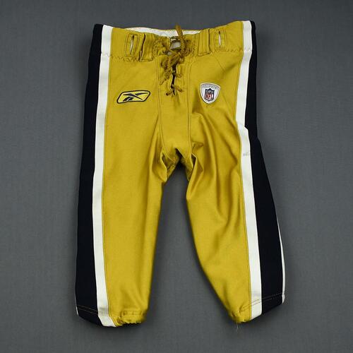Image of Holmes, Santonio<br>Gold Titans Throwbacks, worn Sept. 18 vs. Jacksonville<br>New York Jets<br>2011<br>#10