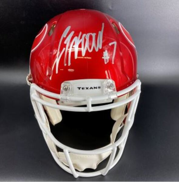 NFL - Texans CJ Stroud Signed Flash Alternate Authentic Speed Helmet wit...
