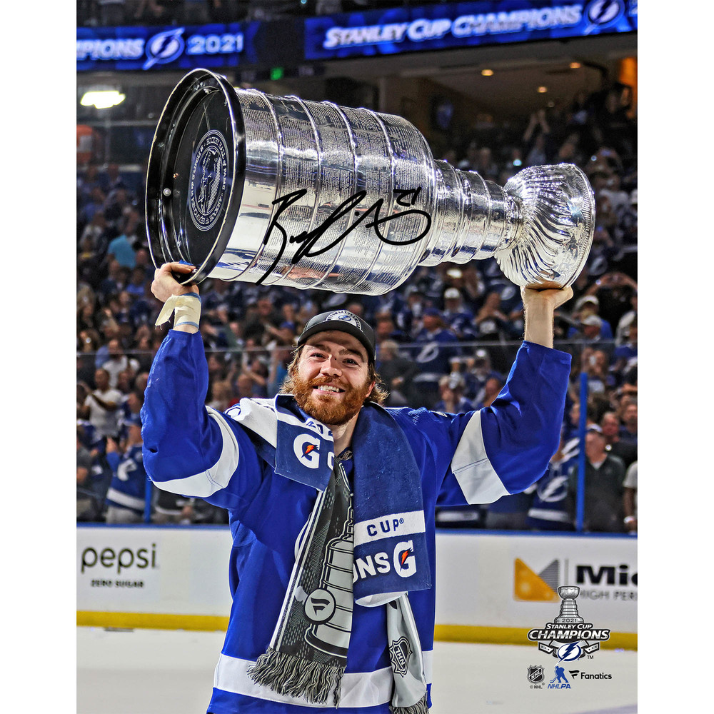Brayden Point Tampa Bay Lightning 2021 Stanley Cup Champions Autographed 11