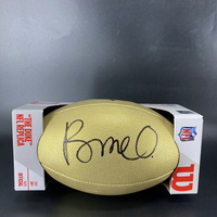 NFL - Bears Rome Odunze Signed Gold Composite Football