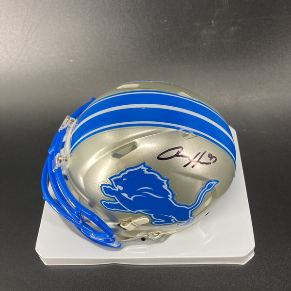 Lions - Aidan Hutchinson Signed Mini Helmet