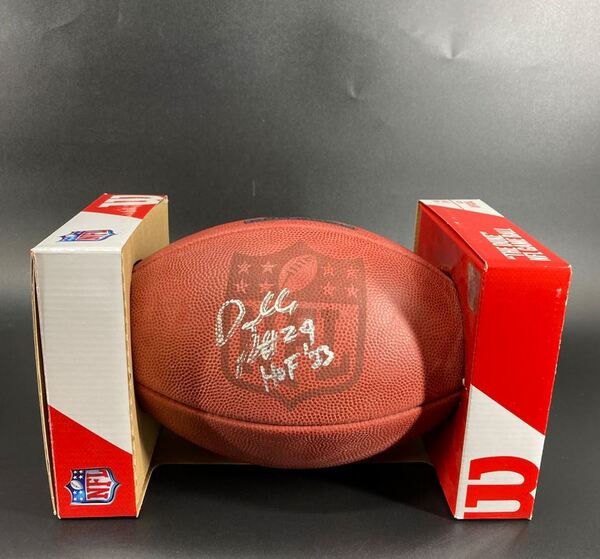 HOF - Jets Darrelle Revis Signed Authentic Football with Pro Bowl Logo w...