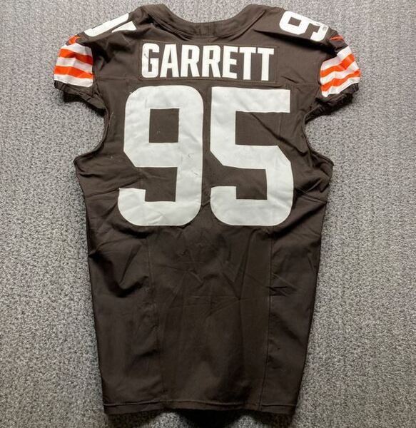 London Games - Browns Myles Garrett Game Worn Jersey (10/05/2025) Size 4...