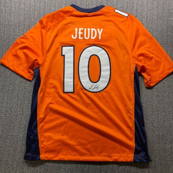 Broncos -  Jerry Jeudy Signed Replica Jersey Size XL