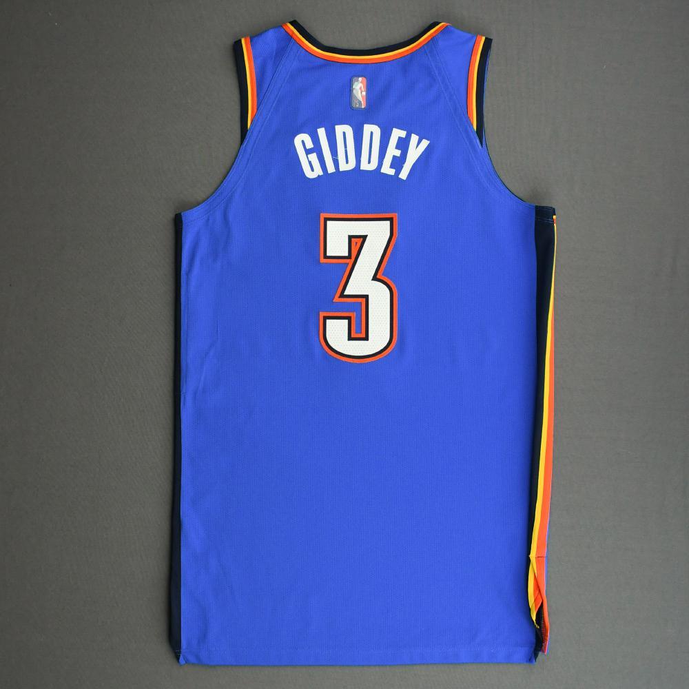 Josh Giddey Oklahoma City Thunder Kia NBA TipOff 2021 GameWorn Icon Edition Jersey NBA