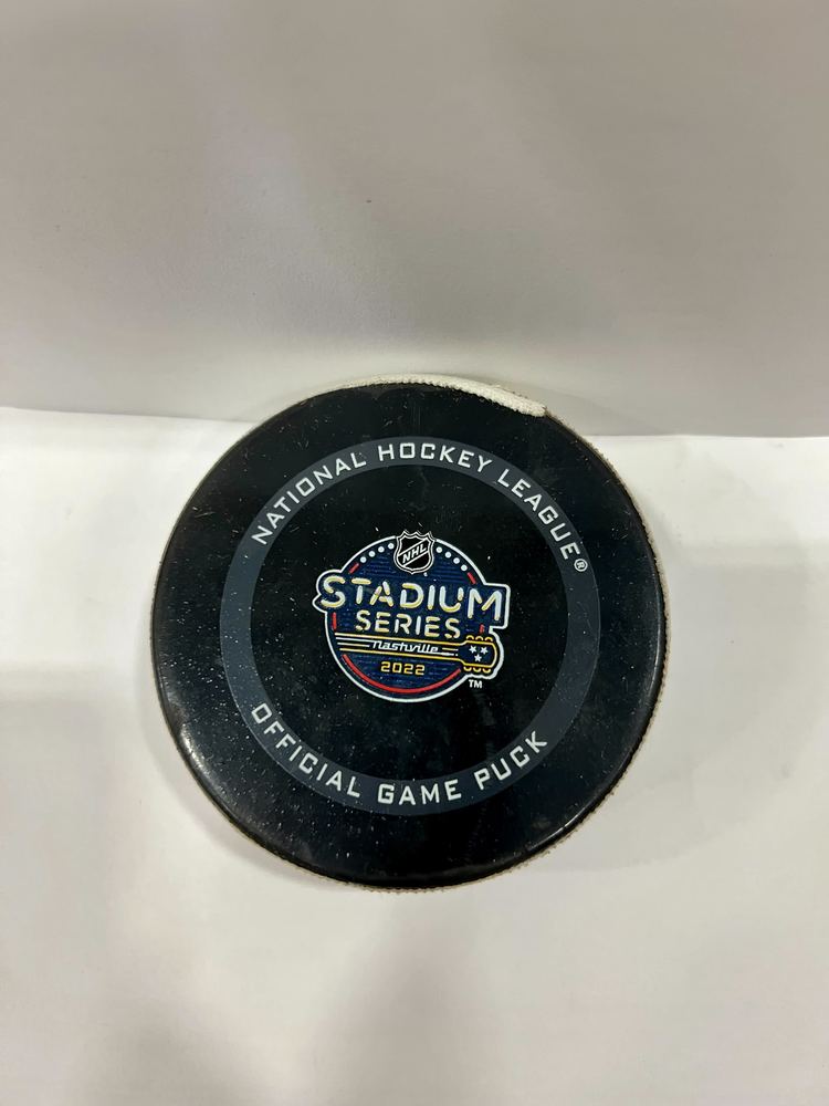 Nashville Predators vs. Tampa Bay Lightning GameUsed Puck from the