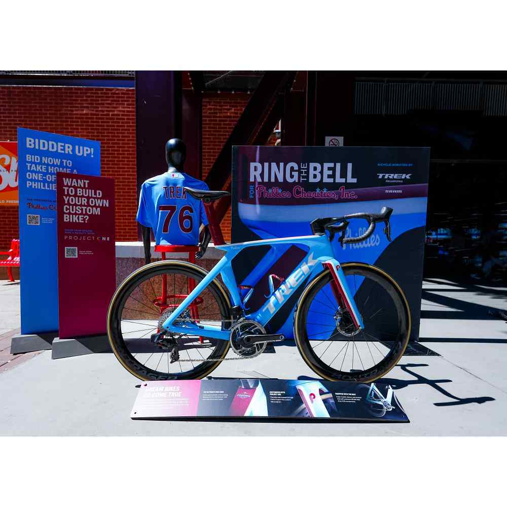 Trek Bikes Project One Ultimate Madone, Phillies' Style | Philadelphia Phillies Auctions Trek Bikes Project One Ultimate Madone, Phillies' Style | Philadelphia Phillies Auctions