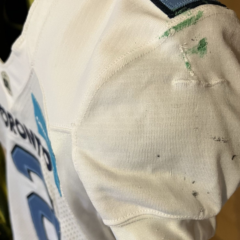 2 Shawn Oakman 2022 Championship Season Game Worn Jersey (White