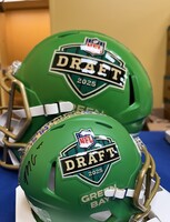 2025 NFL Draft Mini Helmet signed by Jihaad Campbell