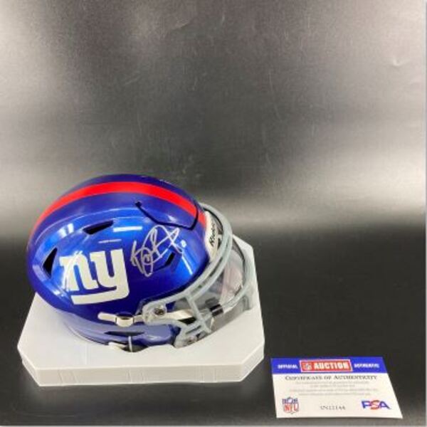 NFL - Giants Brian Burns Signed Mid Size Helmet