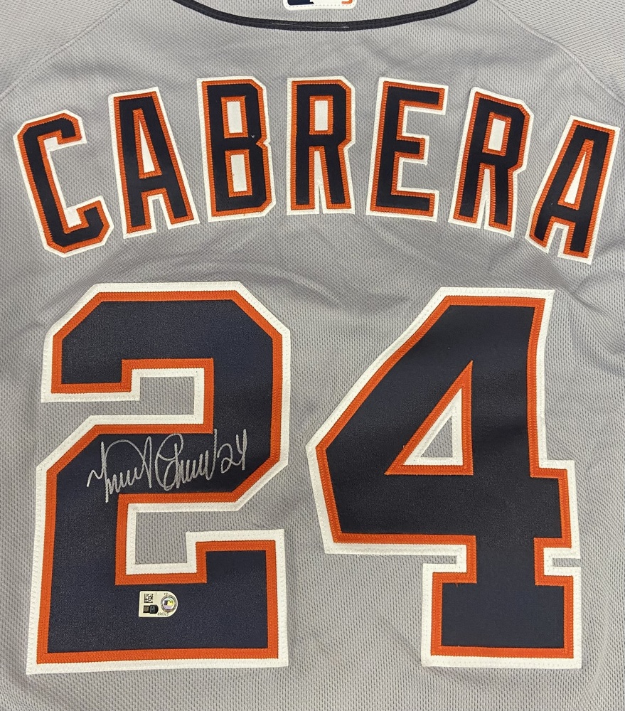 Miguel Cabrera Autographed Authentic Grey Tigers Jersey | MLB Auctions