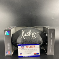 NFL - Raiders Marcus Allen Signed Black Commemorative Football with HOF ...